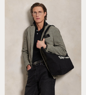 Polo Ralph Lauren Canvas tote bag with black embroidery