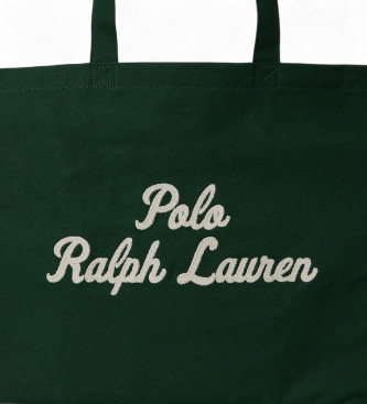 Polo Ralph Lauren Sac fourre-tout en toile avec broderie verte