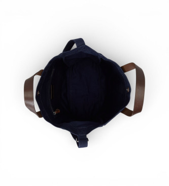 Polo Ralph Lauren Totebag i canvas med polotr�ja med bj�rn i marinbl� f�rg