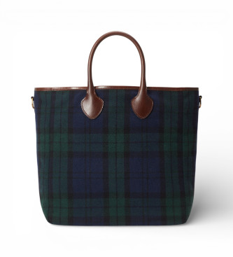 Polo Ralph Lauren Traditionel tweed-taske, marinegr�n