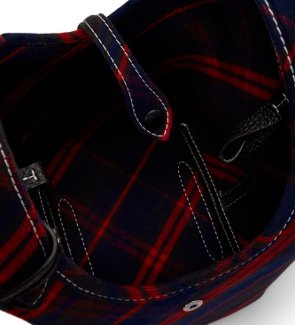 Polo Ralph Lauren Sac tote Polo Play à bandoulière à carreaux marine