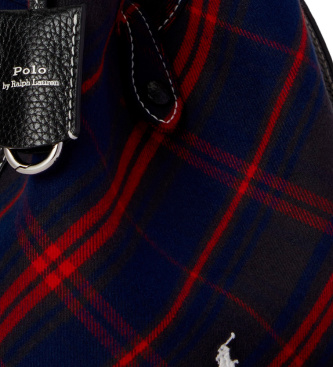 Polo Ralph Lauren Sac tote Polo Play à bandoulière à carreaux marine
