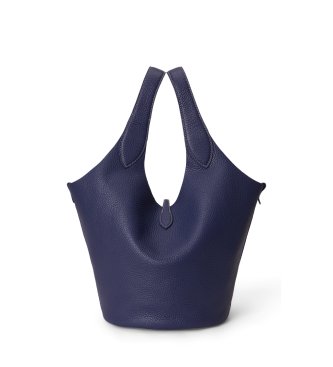 Polo Ralph Lauren Polo Play tote bag van leer, marineblauw