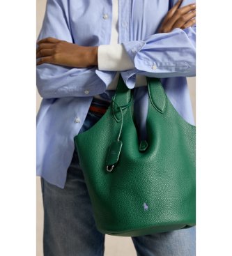 Polo Ralph Lauren Borsa tote Polo Play in pelle verde