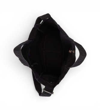 Polo Ralph Lauren Shopper-taske i l�rred i sort l�rred