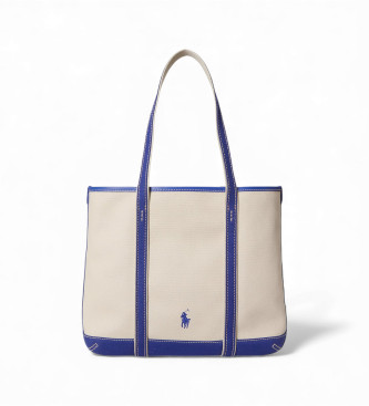 Polo Ralph Lauren Bolso tote shopper pequeo con Polo Bear beige