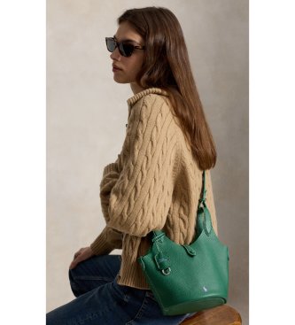 Polo Ralph Lauren Polo Play groene leren tote en crossbody tas