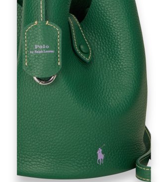 Polo Ralph Lauren Polo Play groene leren tote en crossbody tas