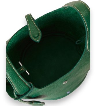 Polo Ralph Lauren Polo Play groene leren tote en crossbody tas
