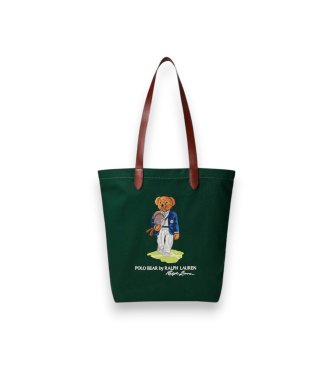 Polo Ralph Lauren Wimbledon Polo Bear Tote tas groen