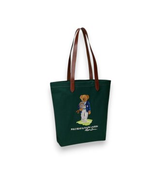 Polo Ralph Lauren Wimbledon Polo Bear Tote tas groen