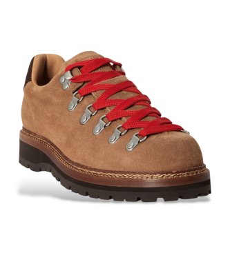Polo Ralph Lauren Brun Alpine-sneaker i skinn