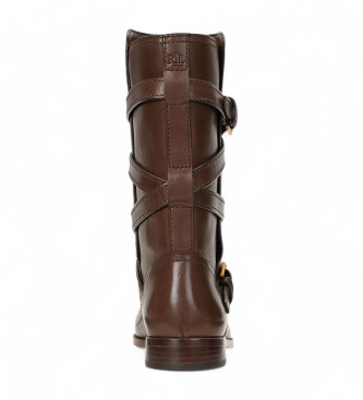 Polo Ralph Lauren Brown Briannah Leather Boots