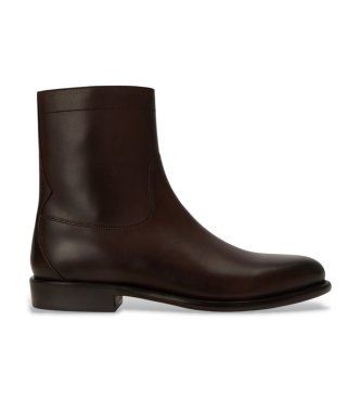 Polo Ralph Lauren Läderboots Owen Zip Boot mörkbrun