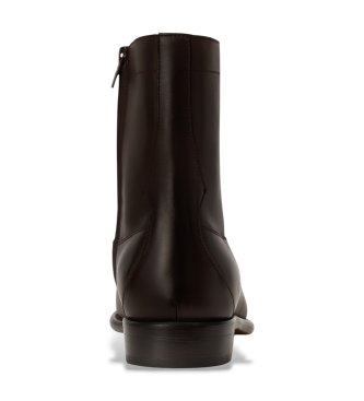 Polo Ralph Lauren Läderboots Owen Zip Boot mörkbrun