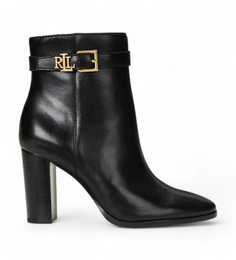 Polo Ralph Lauren Bailey Leather Ankle Boots preto