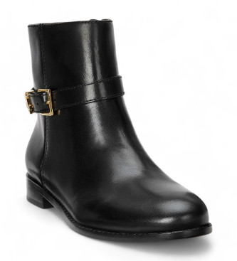 Polo Ralph Lauren Brooke Leather Ankle Boots black