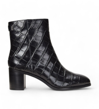 Polo Ralph Lauren Cassie Leather Ankle Boots noir