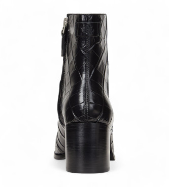 Lauren Ralph Lauren Cassie Leather Ankle Boots noir