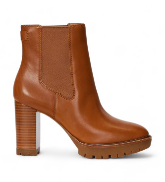 Polo Ralph Lauren Bottines en cuir Layne marron