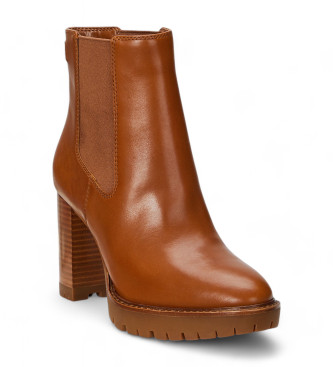 Polo Ralph Lauren Bottines en cuir Layne marron