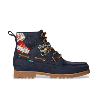Polo Ralph Lauren Bottines en cuir Navy Ranger