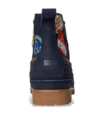 Polo Ralph Lauren Bottines en cuir Navy Ranger