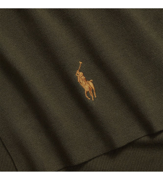 Polo Ralph Lauren Halsduk i grn kammad bomull