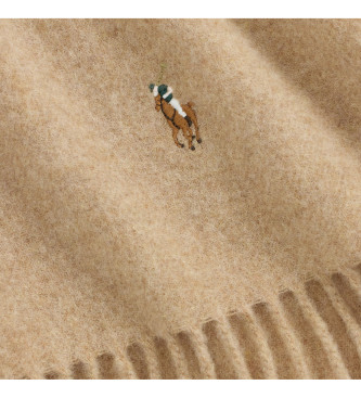 Polo Ralph Lauren Bufanda Fringe de lana marrn