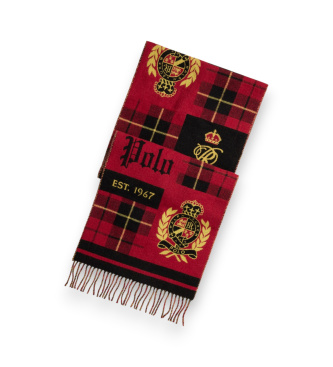 Polo Ralph Lauren Black multicolor Heritage scarf