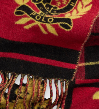 Polo Ralph Lauren Black multicolor Heritage scarf