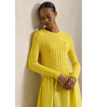 Polo Ralph Lauren Bomuldskjole med gul ottetalsoverdel