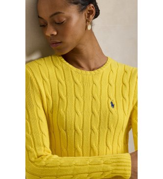 Polo Ralph Lauren Bomuldskjole med gul ottetalsoverdel