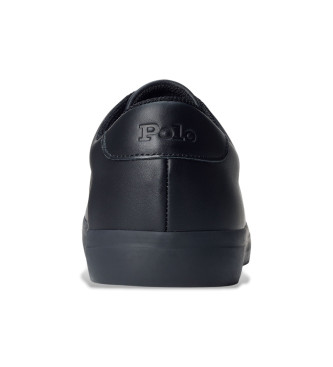 Polo Ralph Lauren Baskets en cuir Lonwood noir