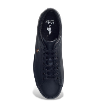 Polo Ralph Lauren Baskets en cuir Lonwood noir