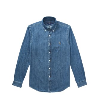 Polo Ralph Lauren Camicia 710548539001 blu denim