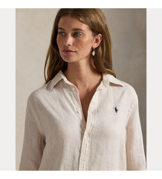 Polo Ralph Lauren Klassisch geschnittenes Leinenhemd beige