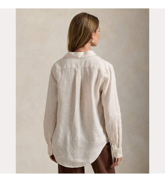 Polo Ralph Lauren Klassisch geschnittenes Leinenhemd beige