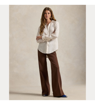 Polo Ralph Lauren Klassisch geschnittenes Leinenhemd beige