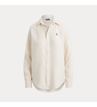Polo Ralph Lauren Klassisch geschnittenes Leinenhemd beige