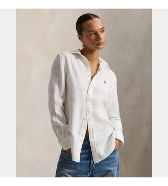 Polo Ralph Lauren Classic Fit wei�es Leinenhemd