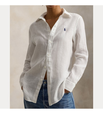 Polo Ralph Lauren Classic Fit wei�es Leinenhemd