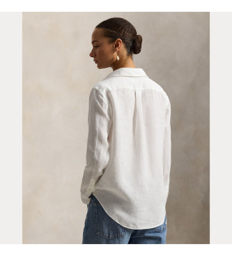 Polo Ralph Lauren Classic Fit wei�es Leinenhemd