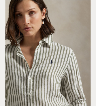 Polo Ralph Lauren Lanena srajca Classica zelena