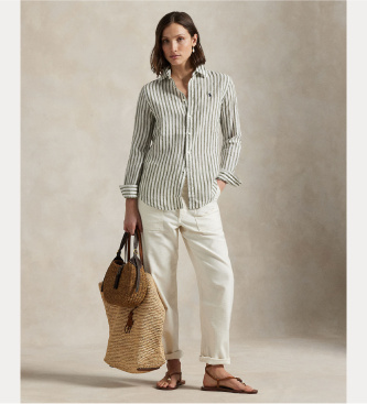 Polo Ralph Lauren Lanena srajca Classica zelena