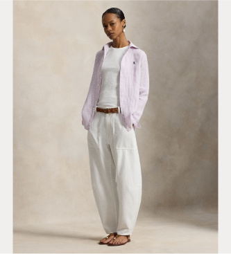 Polo Ralph Lauren Klassisches rosa Leinenhemd