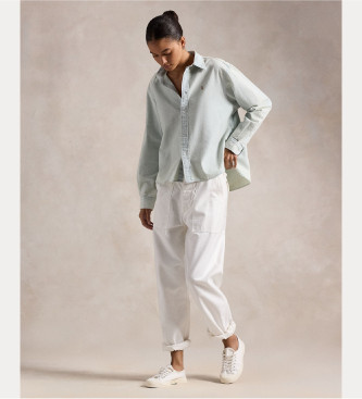 Polo Ralph Lauren Gek�rztes Boxy-Hemd gr�n