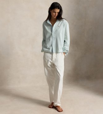 Polo Ralph Lauren Cropped Boxy Shirt green