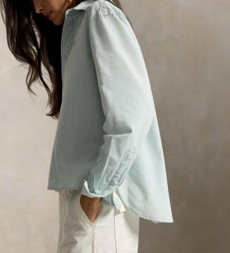 Polo Ralph Lauren Cropped Boxy Shirt green