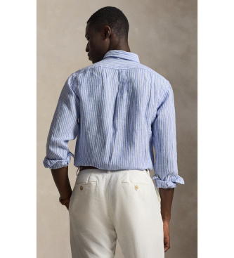 Polo Ralph Lauren Maßgeschneidertes Leinenhemd blau